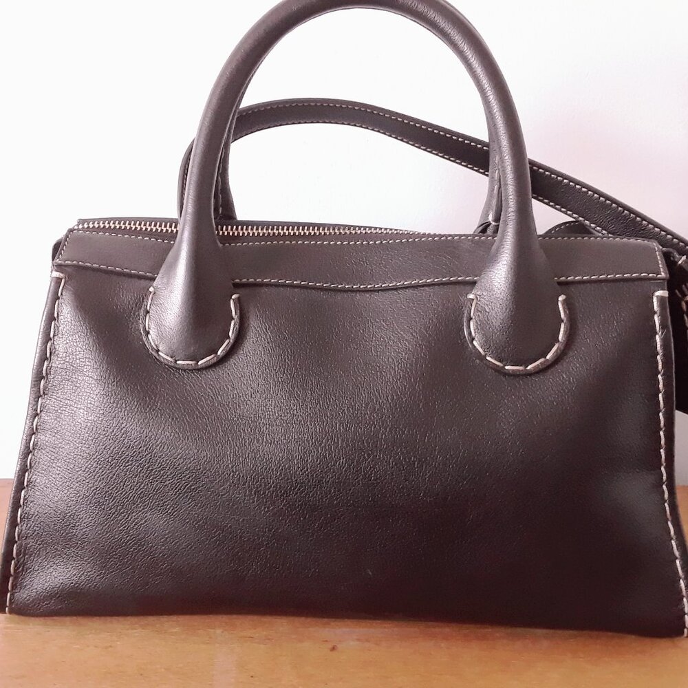 Chloé Edith Medium Day Bag in Black Buffalo Leather - Picture 3 of 16